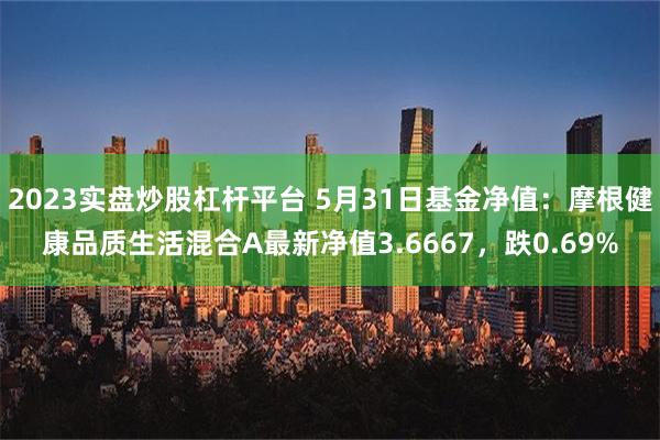 2023实盘炒股杠杆平台 5月31日基金净值：摩根健康品质生活混合A最新净值3.6667，跌0.69%