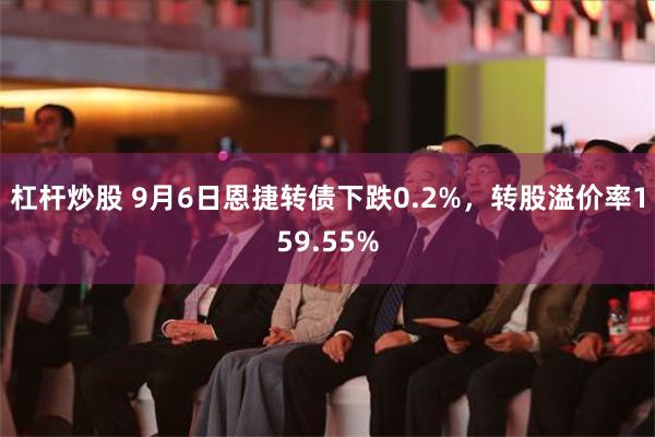 杠杆炒股 9月6日恩捷转债下跌0.2%，转股溢价率159.55%