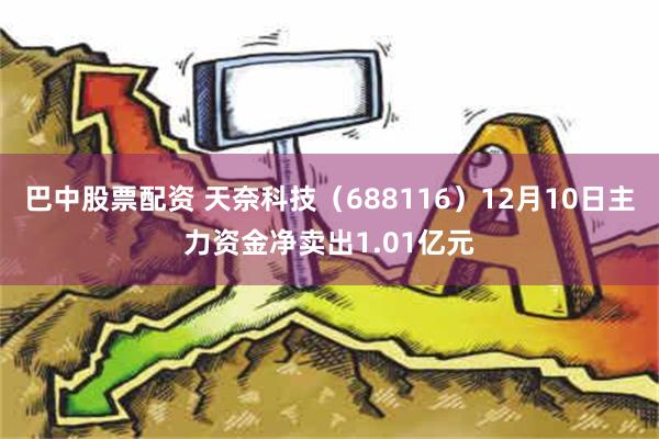 巴中股票配资 天奈科技（688116）12月10日主力资金净卖出1.01亿元