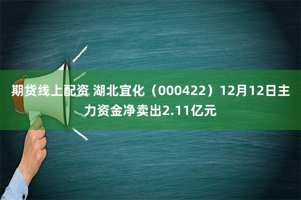 期货线上配资 湖北宜化（000422）12月12日主力资金净卖出2.11亿元